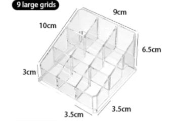 9 Grids Acrylic Lipstick Organizer. (Premium Quality)