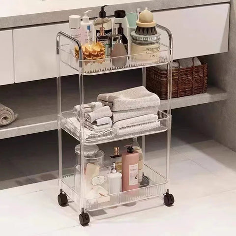 Acrylic Kitchen Storage Trolley