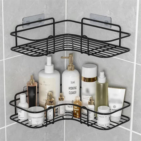 Self-Adhesive Triangular Bathroom Corner Shelf