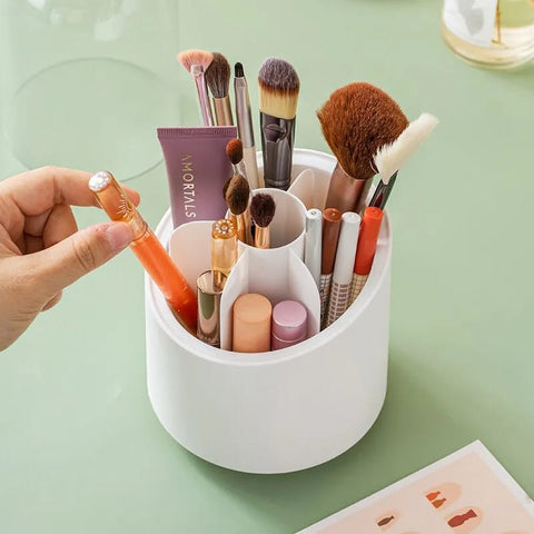 Rotating Makeup Brush Storage Box