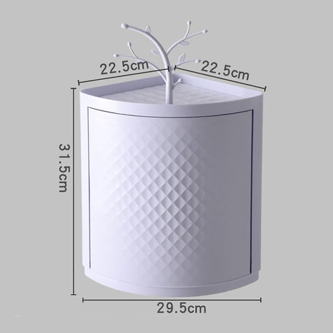 360°Rotating Triangle Corner Shelf