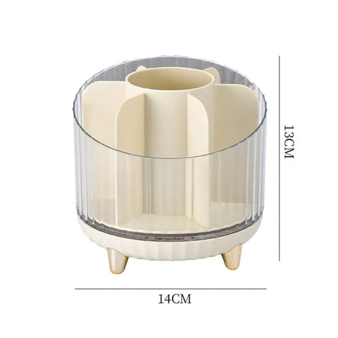 7 Grids Transparent Rotating Makeup Box